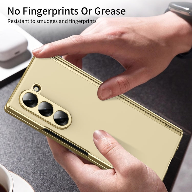 For Samsung Galaxy Z Fold5 Integrated AG Frosted Vacuum Plating Phone Case