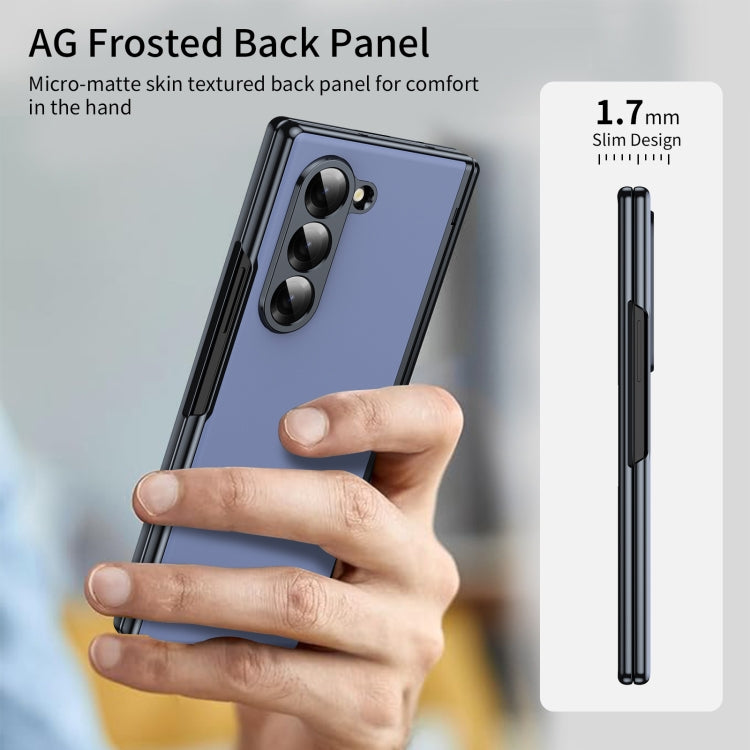 For Samsung Galaxy Z Fold5 Integrated AG Frosted Vacuum Plating Phone Case