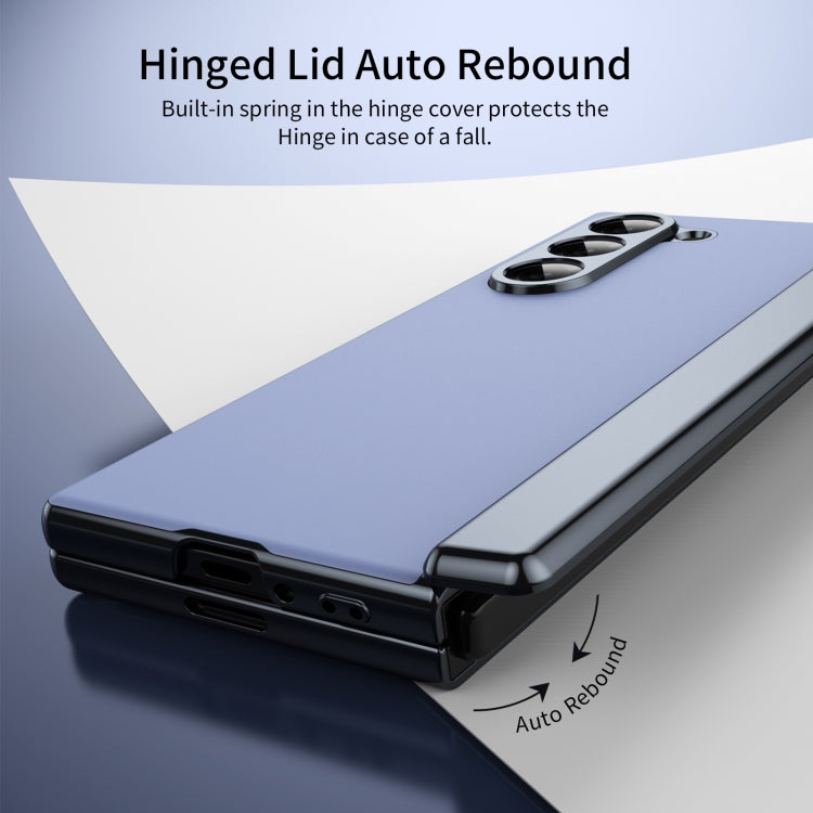 For Samsung Galaxy Z Fold5 Integrated AG Frosted Vacuum Plating Phone Case