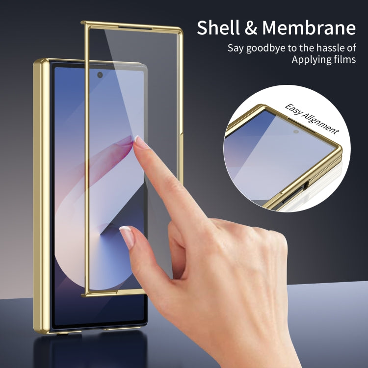 For Samsung Galaxy Z Fold5 Integrated AG Frosted Vacuum Plating Phone Case