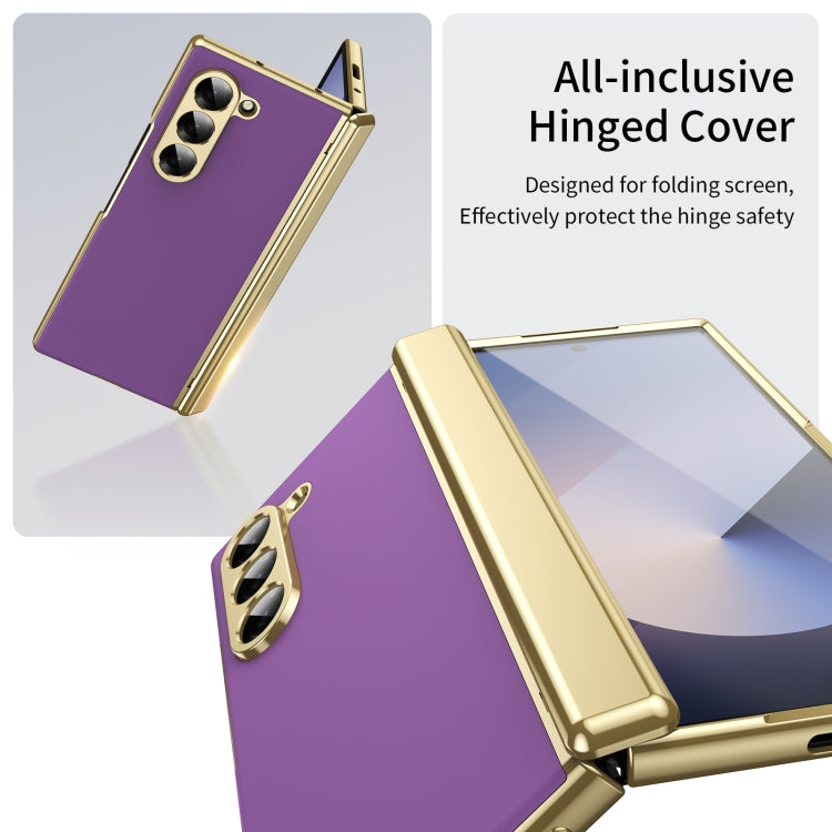 For Samsung Galaxy Z Fold5 Integrated AG Frosted Vacuum Plating Phone Case