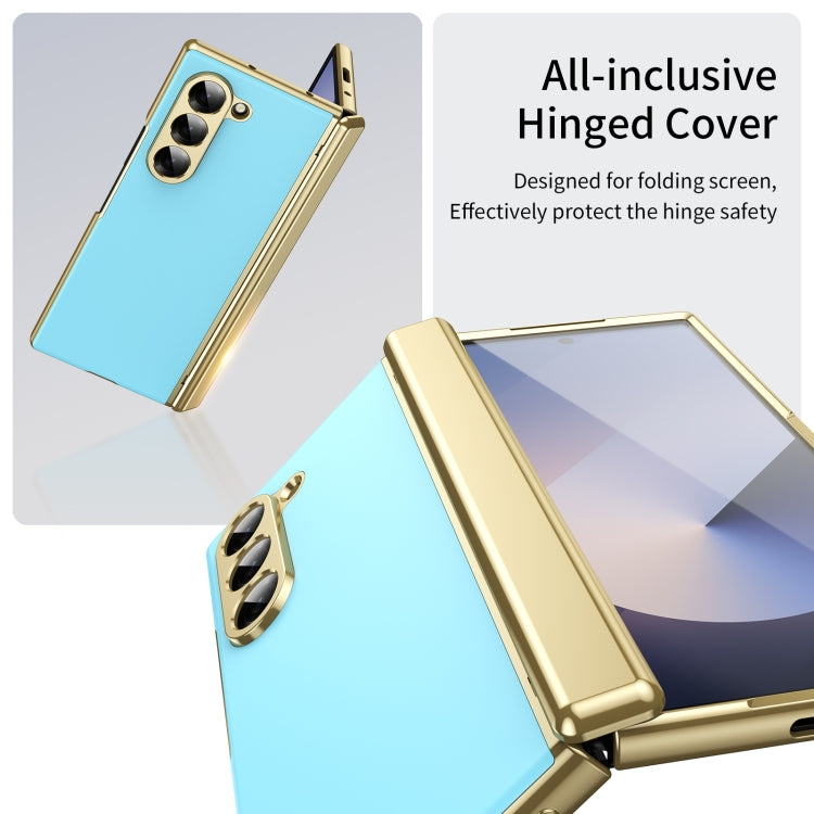 For Samsung Galaxy Z Fold6 Integrated AG Frosted Vacuum Plating Phone Case