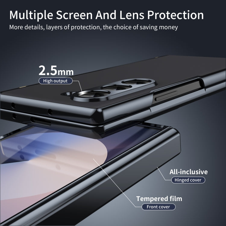 For Samsung Galaxy Z Fold6 Integrated AG Frosted Vacuum Plating Phone Case