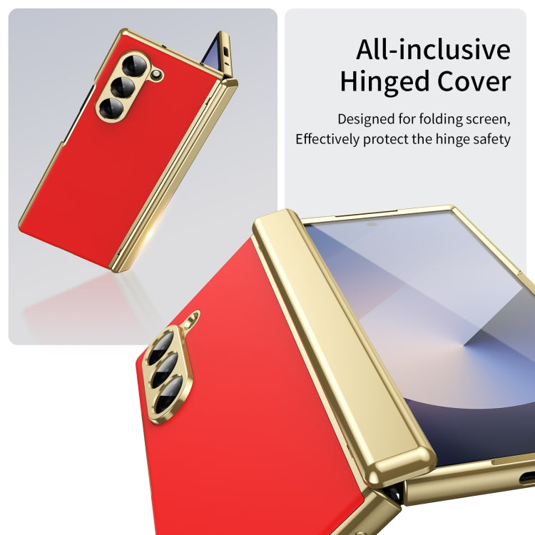 For Samsung Galaxy Z Fold6 Integrated AG Frosted Vacuum Plating Phone Case