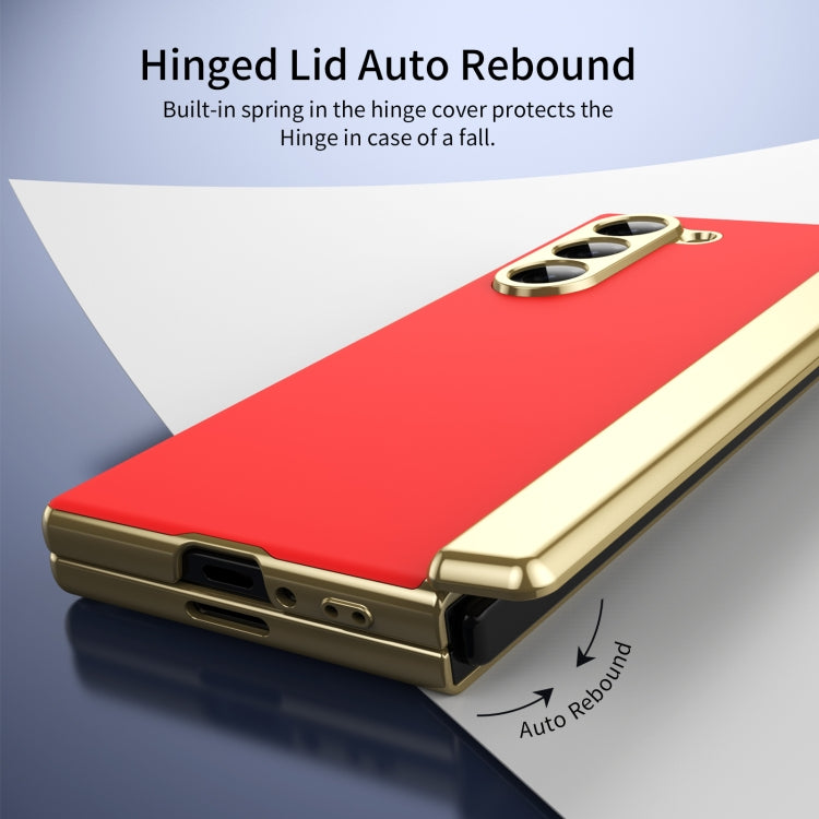 For Samsung Galaxy Z Fold6 Integrated AG Frosted Vacuum Plating Phone Case