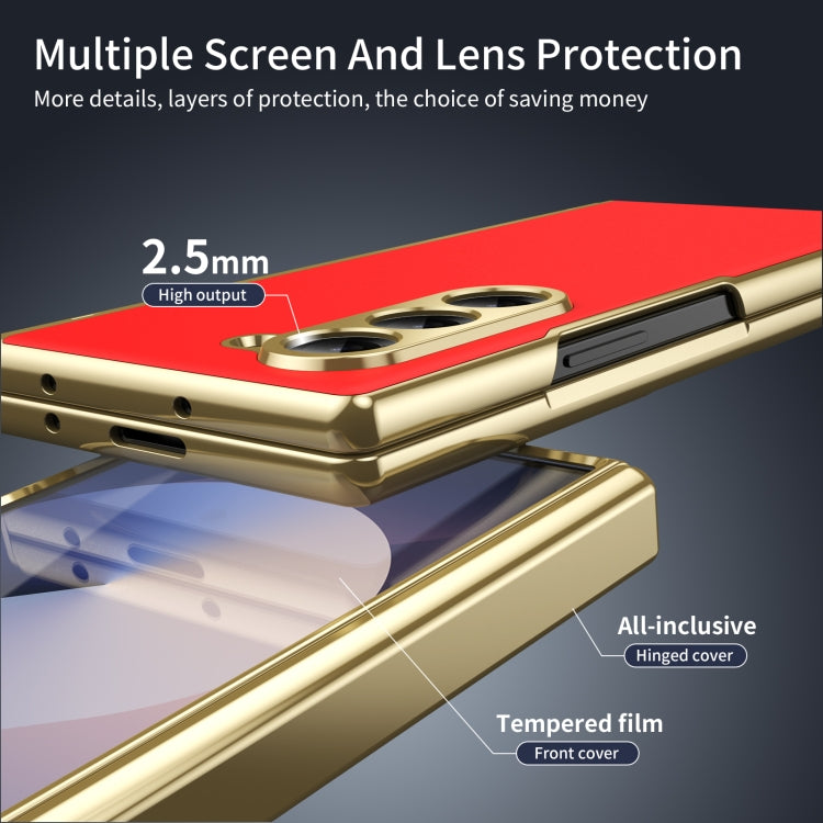 For Samsung Galaxy Z Fold6 Integrated AG Frosted Vacuum Plating Phone Case