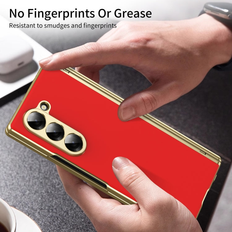 For Samsung Galaxy Z Fold6 Integrated AG Frosted Vacuum Plating Phone Case
