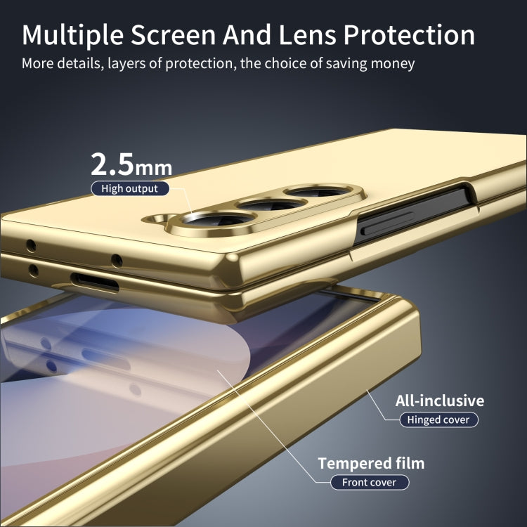 For Samsung Galaxy Z Fold6 Integrated AG Frosted Vacuum Plating Phone Case