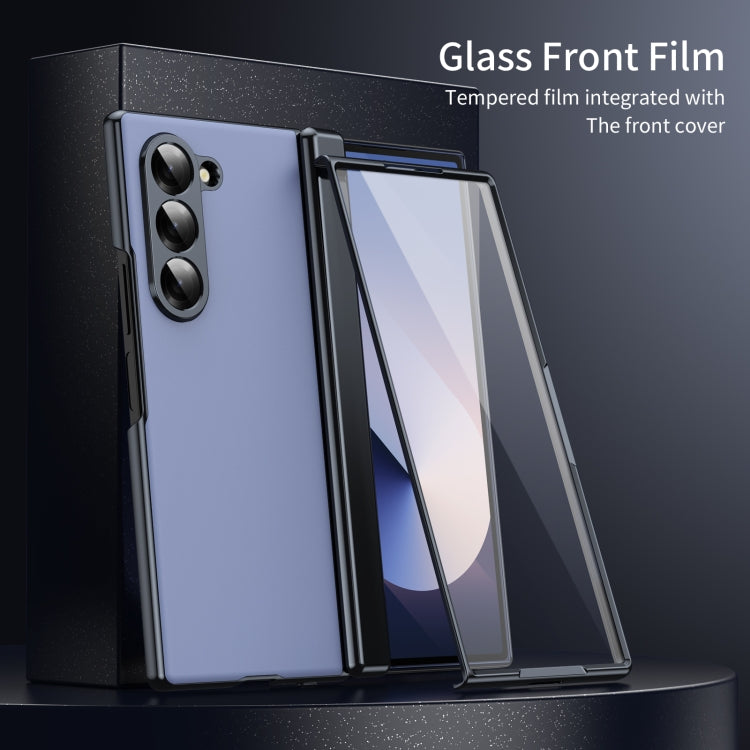 For Samsung Galaxy Z Fold6 Integrated AG Frosted Vacuum Plating Phone Case