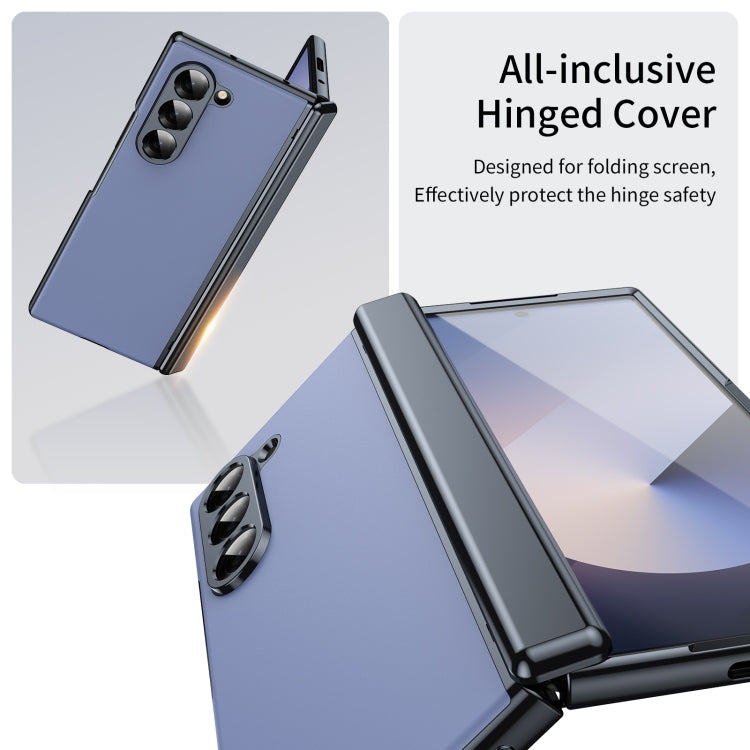 For Samsung Galaxy Z Fold6 Integrated AG Frosted Vacuum Plating Phone Case