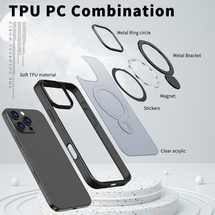 For iPhone 16 Pro Max Wing Series Gen2 MagSafe Metal Ring Holder Phone Case