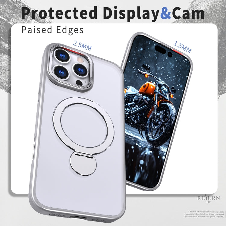For iPhone 16 Pro Wing Series Gen2 MagSafe Metal Ring Holder Phone Case