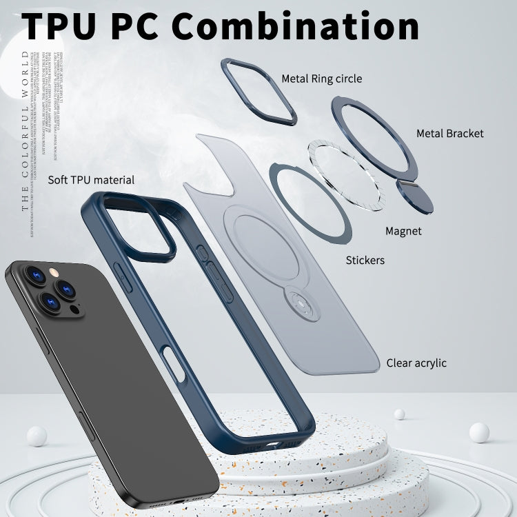 For iPhone 16 Wing Series Gen2 MagSafe Metal Ring Holder Phone Case