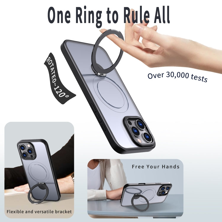 For iPhone 15 Pro Wing Series Gen2 MagSafe Metal Ring Holder Phone Case