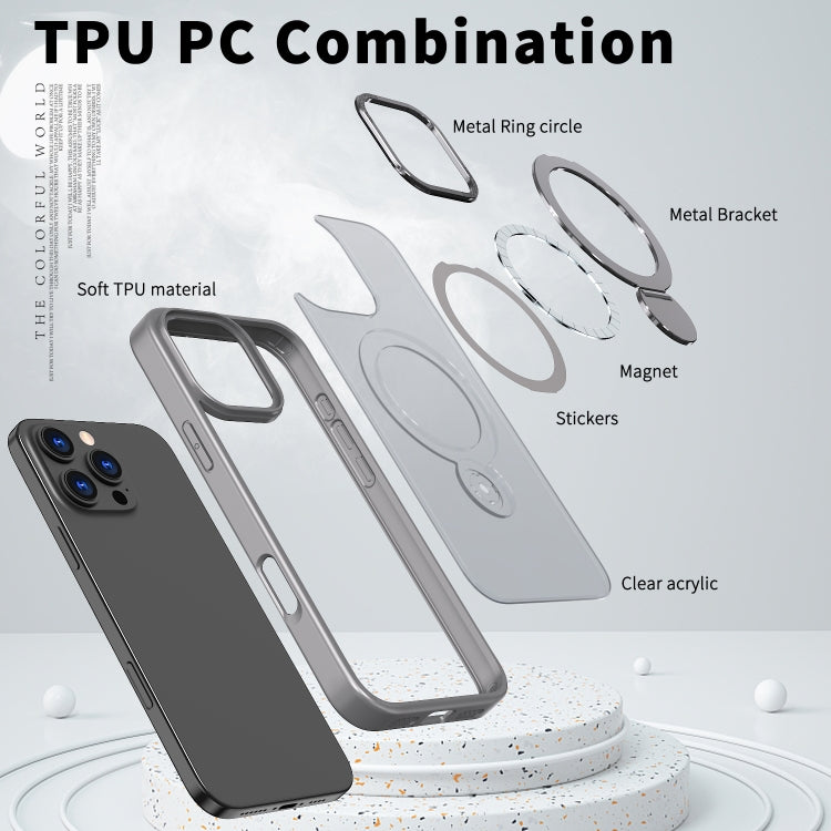 For iPhone 15 Plus Wing Series Gen2 MagSafe Metal Ring Holder Phone Case