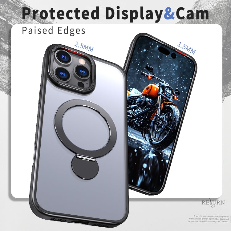 For iPhone 12 Pro Wing Series Gen2 MagSafe Metal Ring Holder Phone Case