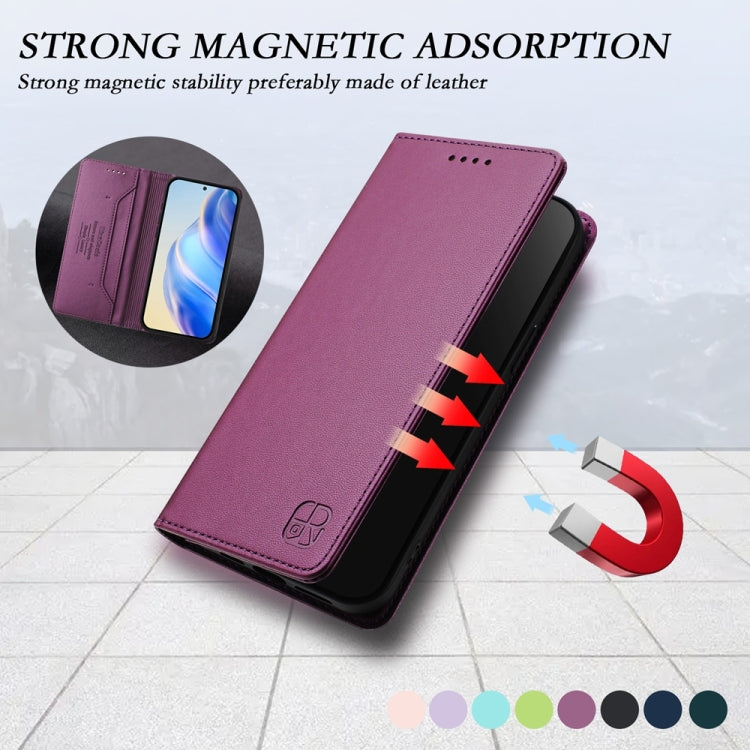 For OnePlus 12 Global RC01 Dual-Folded Magnetic Suction RFID Leather Phone Case
