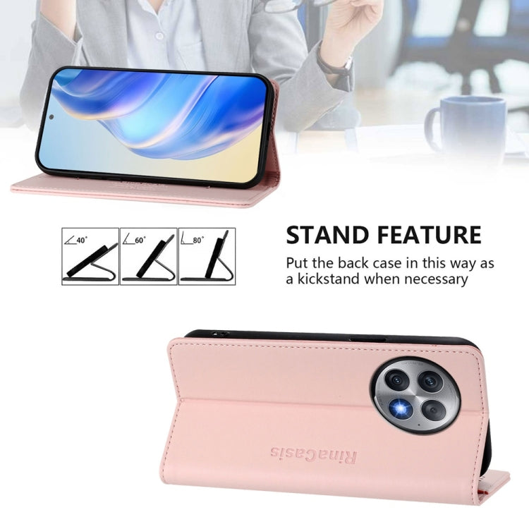 For OnePlus Ace 2 Pro RC01 Dual-Folded Magnetic Suction RFID Leather Phone Case