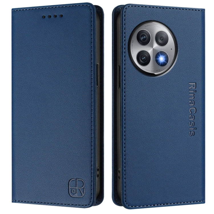 For OnePlus Ace 2 Pro RC01 Dual-Folded Magnetic Suction RFID Leather Phone Case