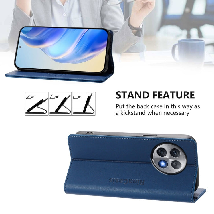 For OnePlus Ace 2 Pro RC01 Dual-Folded Magnetic Suction RFID Leather Phone Case