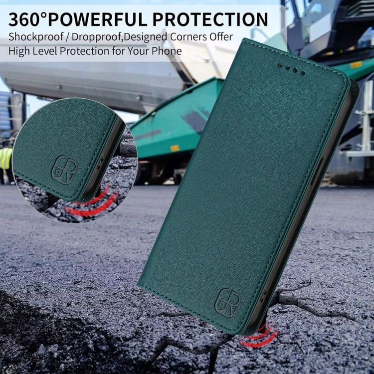 For OnePlus Ace 2 Pro RC01 Dual-Folded Magnetic Suction RFID Leather Phone Case