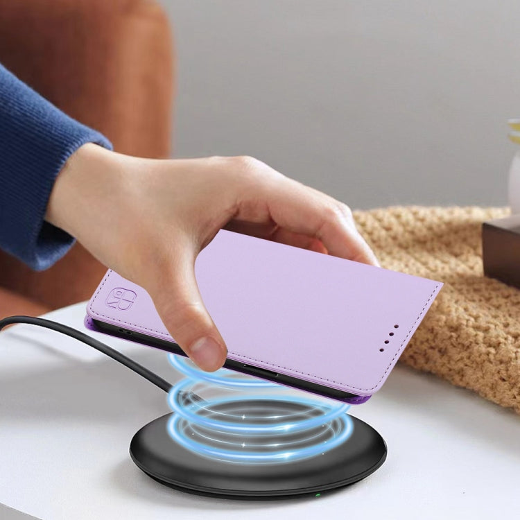 For OnePlus Nord 2 5G RC01 Dual-Folded Magnetic Suction RFID Leather Phone Case