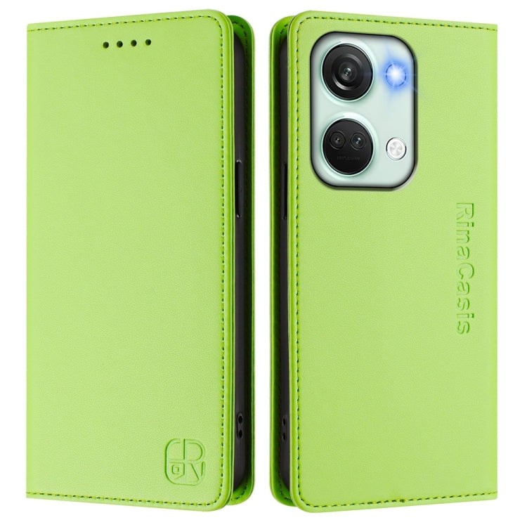 For OnePlus Nord 3 / OnePlus Ace 2V RC01 Dual-Folded Magnetic Suction RFID Leather Phone Case