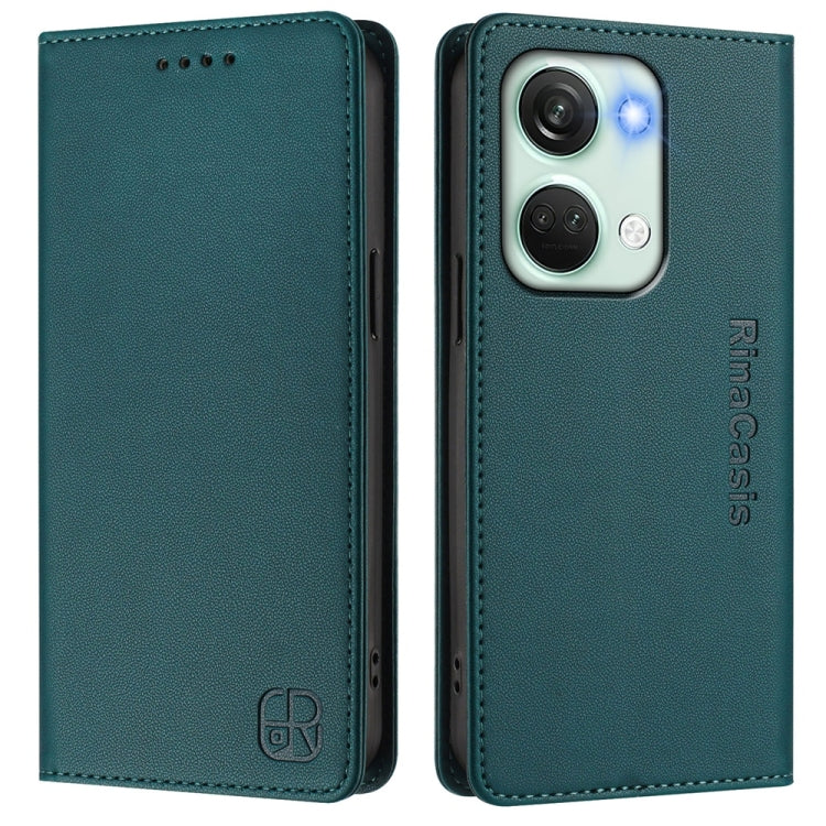 For OnePlus Nord 3 / OnePlus Ace 2V RC01 Dual-Folded Magnetic Suction RFID Leather Phone Case