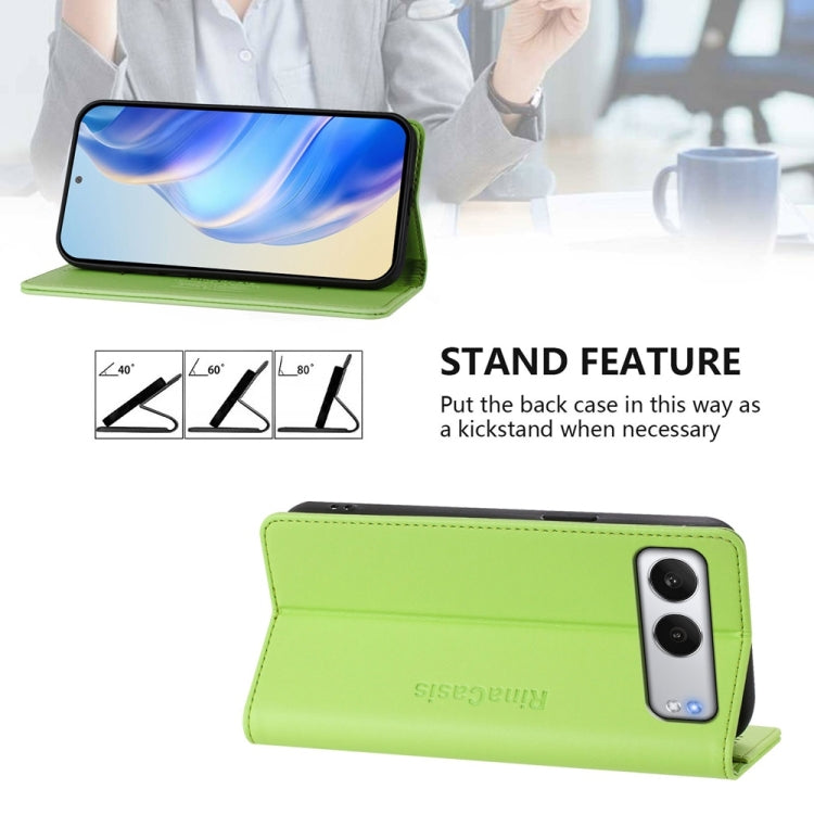 For OnePlus Nord 4 RC01 Dual-Folded Magnetic Suction RFID Leather Phone Case