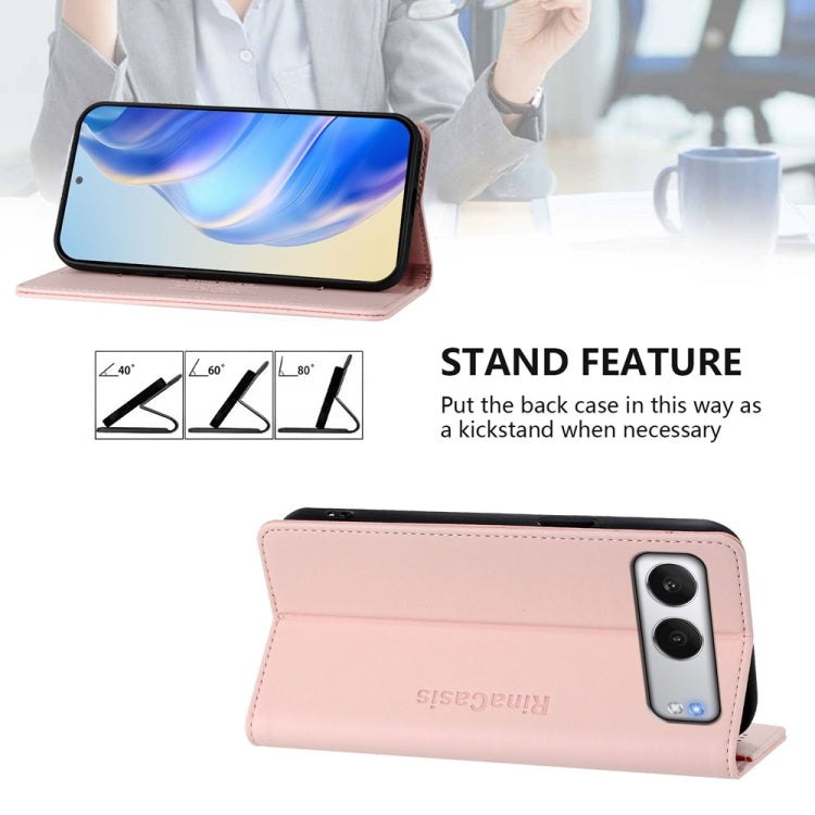 For OnePlus Nord 4 RC01 Dual-Folded Magnetic Suction RFID Leather Phone Case