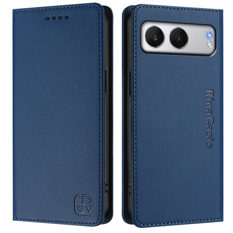 For OnePlus Nord 4 RC01 Dual-Folded Magnetic Suction RFID Leather Phone Case