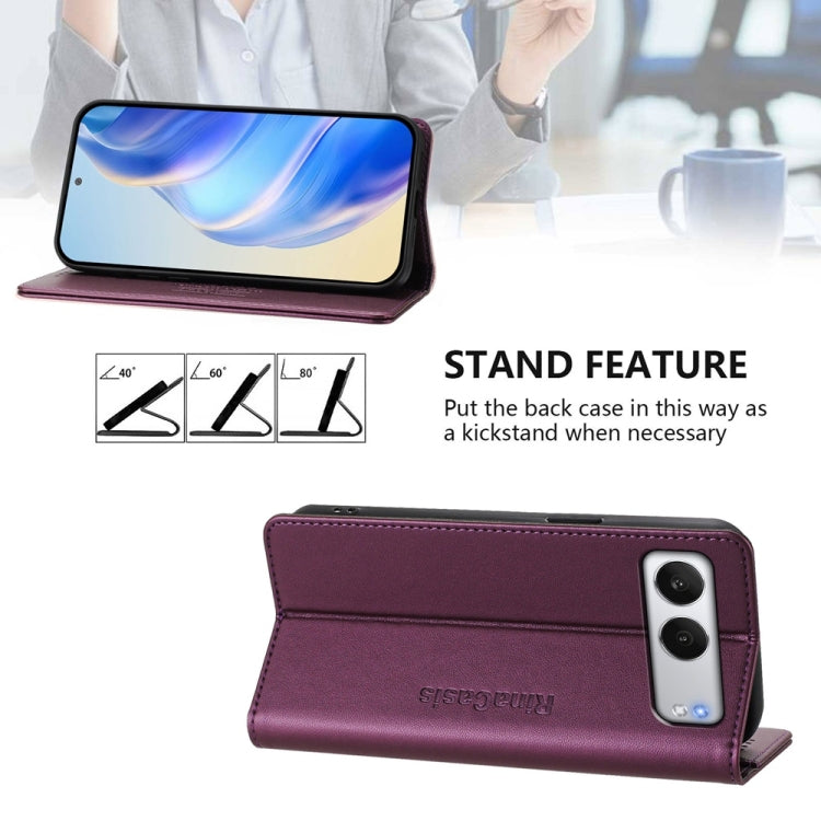 For OnePlus Nord 4 RC01 Dual-Folded Magnetic Suction RFID Leather Phone Case
