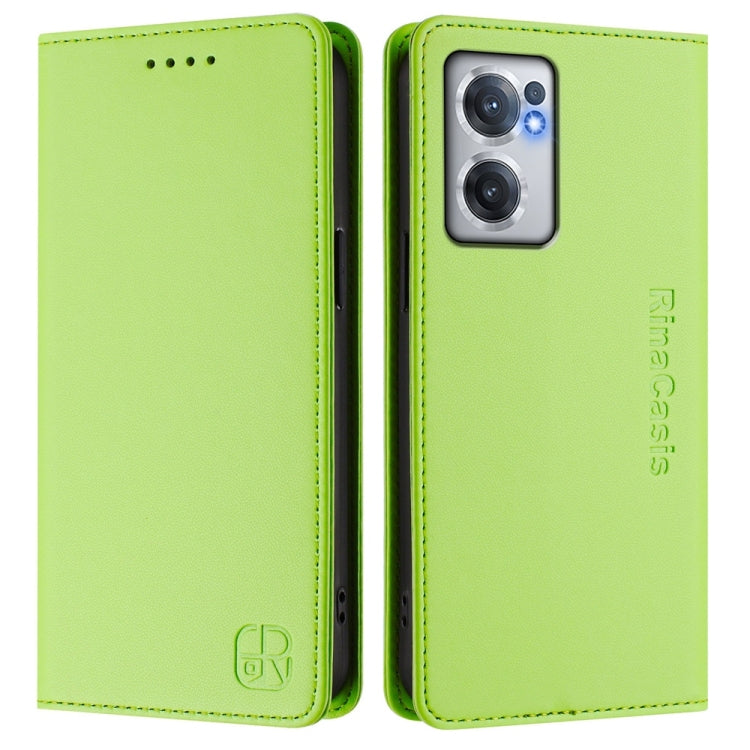 For OnePlus Nord CE 2 5G RC01 Dual-Folded Magnetic Suction RFID Leather Phone Case