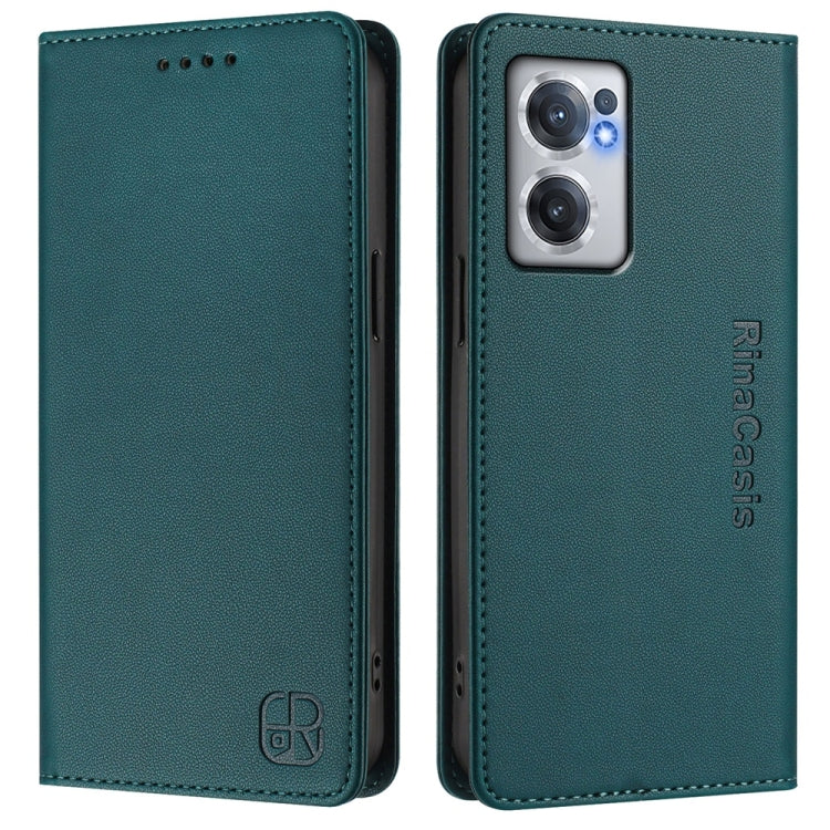 For OnePlus Nord CE 2 5G RC01 Dual-Folded Magnetic Suction RFID Leather Phone Case