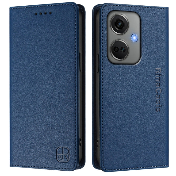 For OnePlus Nord CE3 RC01 Dual-Folded Magnetic Suction RFID Leather Phone Case