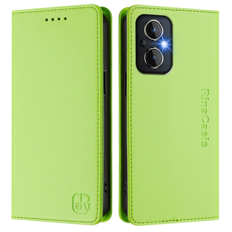 For OnePlus Nord N20 5G RC01 Dual-Folded Magnetic Suction RFID Leather Phone Case