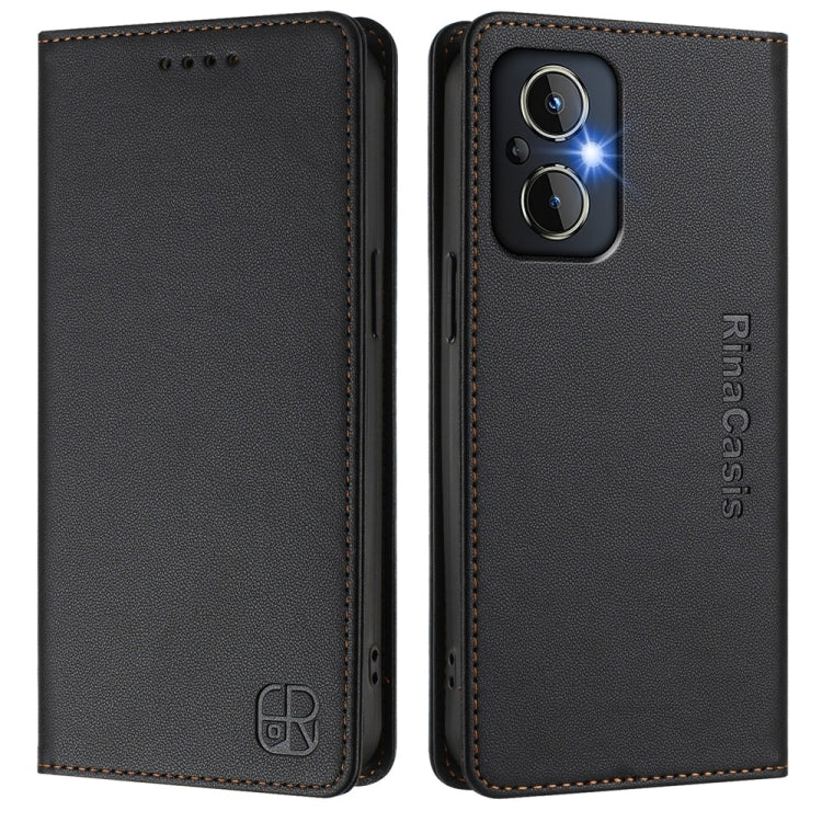 For OnePlus Nord N20 5G RC01 Dual-Folded Magnetic Suction RFID Leather Phone Case