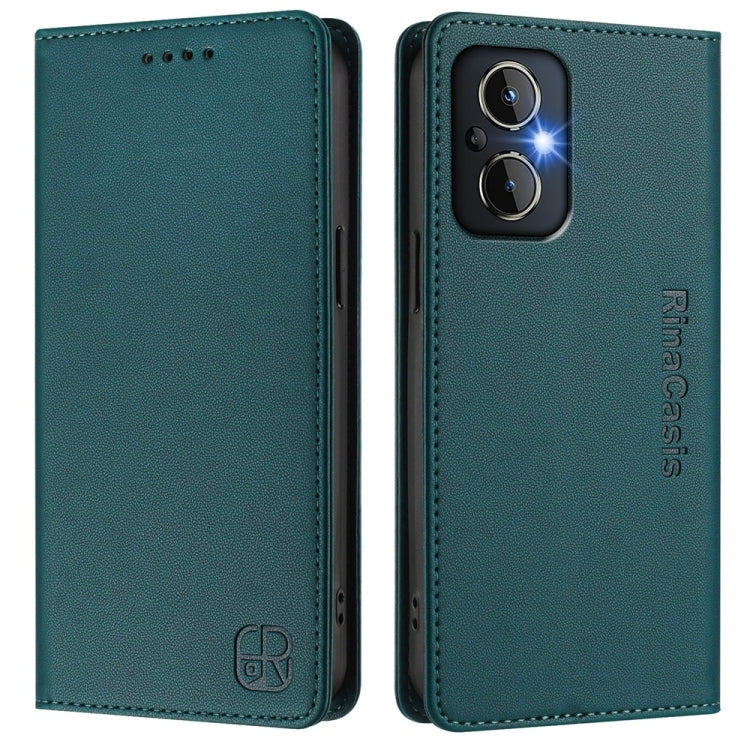 For OnePlus Nord N20 5G RC01 Dual-Folded Magnetic Suction RFID Leather Phone Case