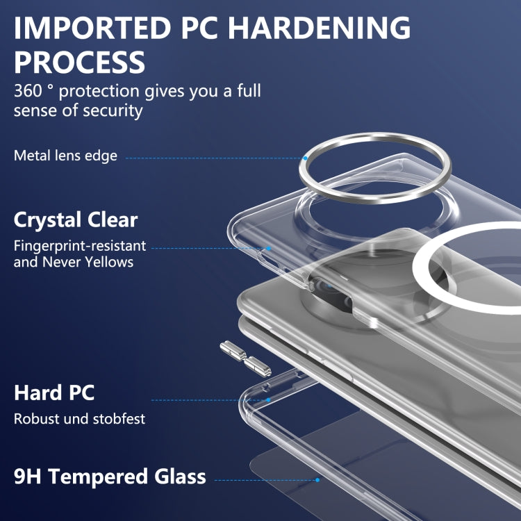 For Huawei Mate X3 lce Folding Series MagSafe Integrated Clear PC Phone Case