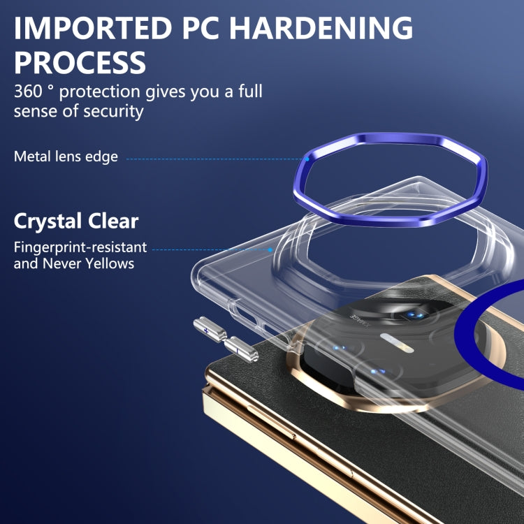 For Huawei Mate XT Ultimate Design lce Folding Series MagSafe Integrated Clear PC Phone Case