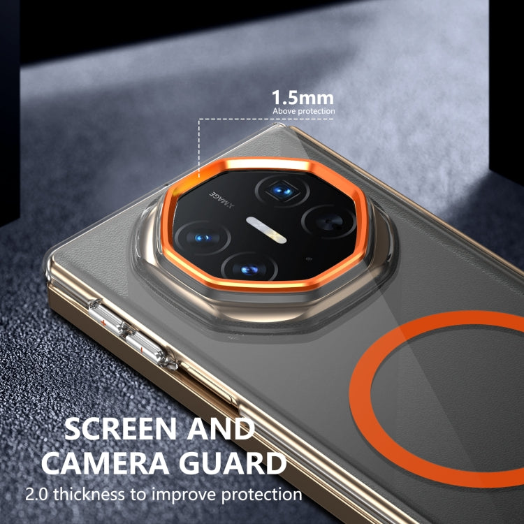 For Huawei Mate XT Ultimate Design lce Folding Series MagSafe Integrated Clear PC Phone Case