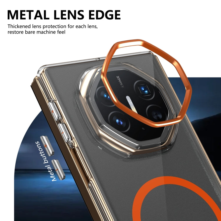 For Huawei Mate XT Ultimate Design lce Folding Series MagSafe Integrated Clear PC Phone Case