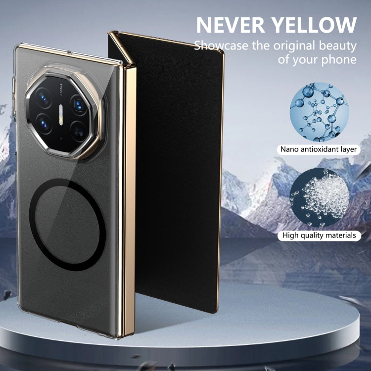 For Huawei Mate XT Ultimate Design lce Folding Series MagSafe Integrated Clear PC Phone Case