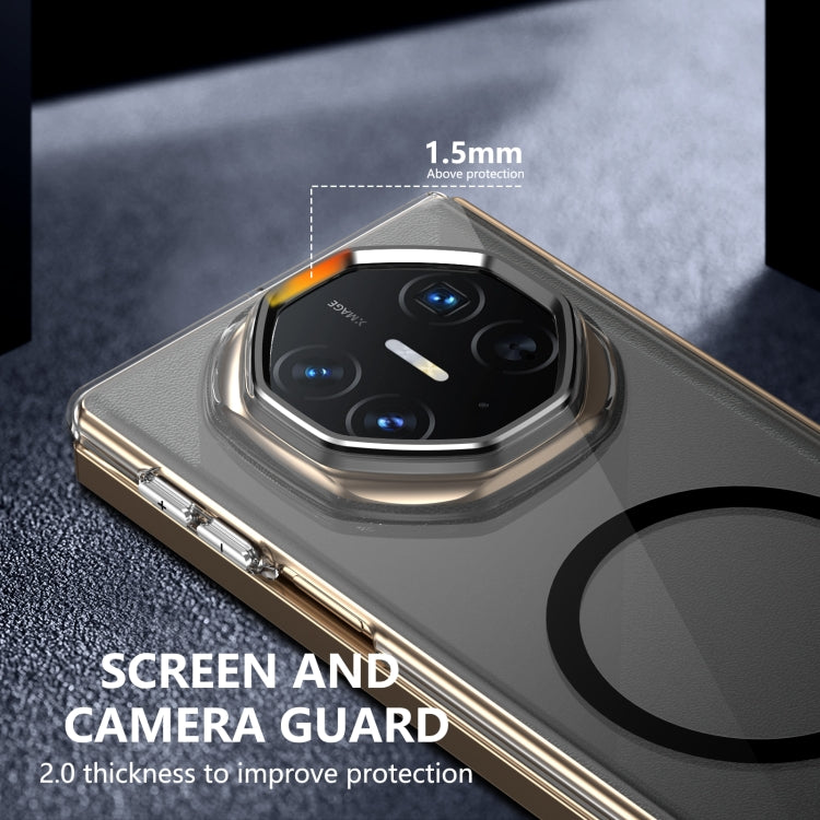 For Huawei Mate XT Ultimate Design lce Folding Series MagSafe Integrated Clear PC Phone Case