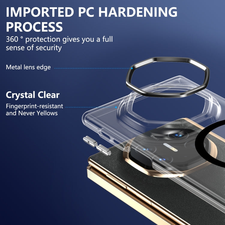 For Huawei Mate XT Ultimate Design lce Folding Series MagSafe Integrated Clear PC Phone Case