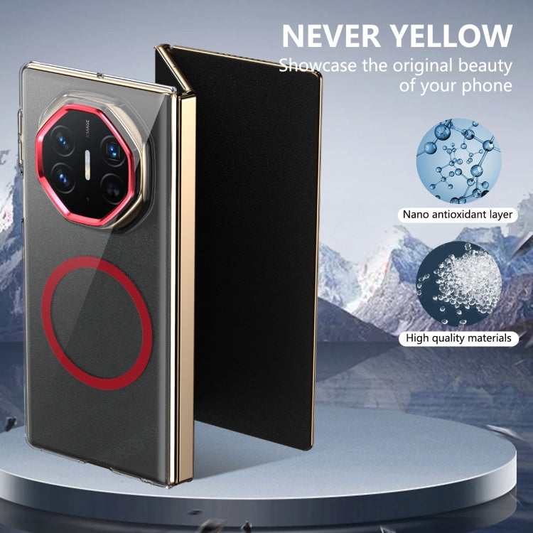 For Huawei Mate XT Ultimate Design lce Folding Series MagSafe Integrated Clear PC Phone Case