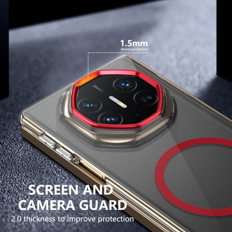 For Huawei Mate XT Ultimate Design lce Folding Series MagSafe Integrated Clear PC Phone Case