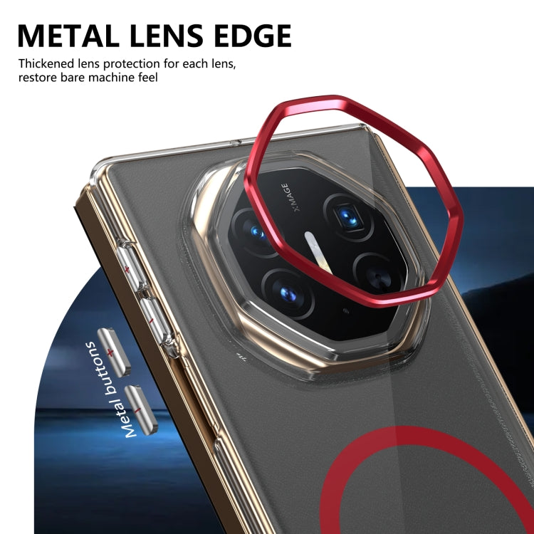 For Huawei Mate XT Ultimate Design lce Folding Series MagSafe Integrated Clear PC Phone Case