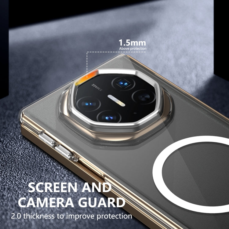 For Huawei Mate XT Ultimate Design lce Folding Series MagSafe Integrated Clear PC Phone Case