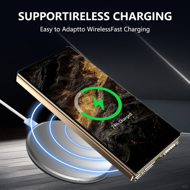 For Huawei Mate XT Ultimate Design lce Folding Series MagSafe Integrated Clear PC Phone Case